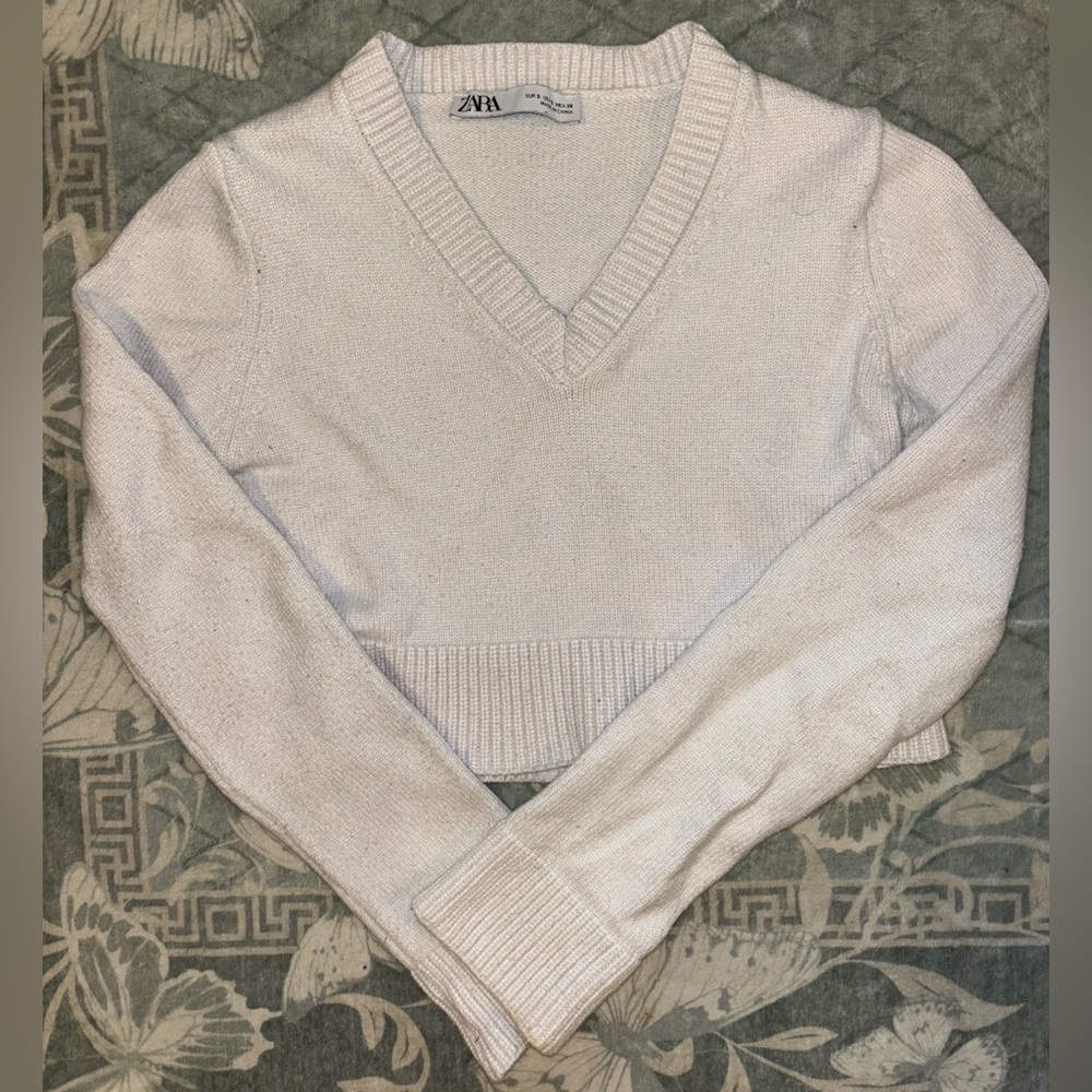 Zara Cream Knit Sweater!
